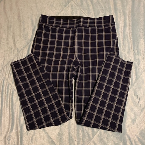 Maurices Pants - Navy Plaid Dress Pants